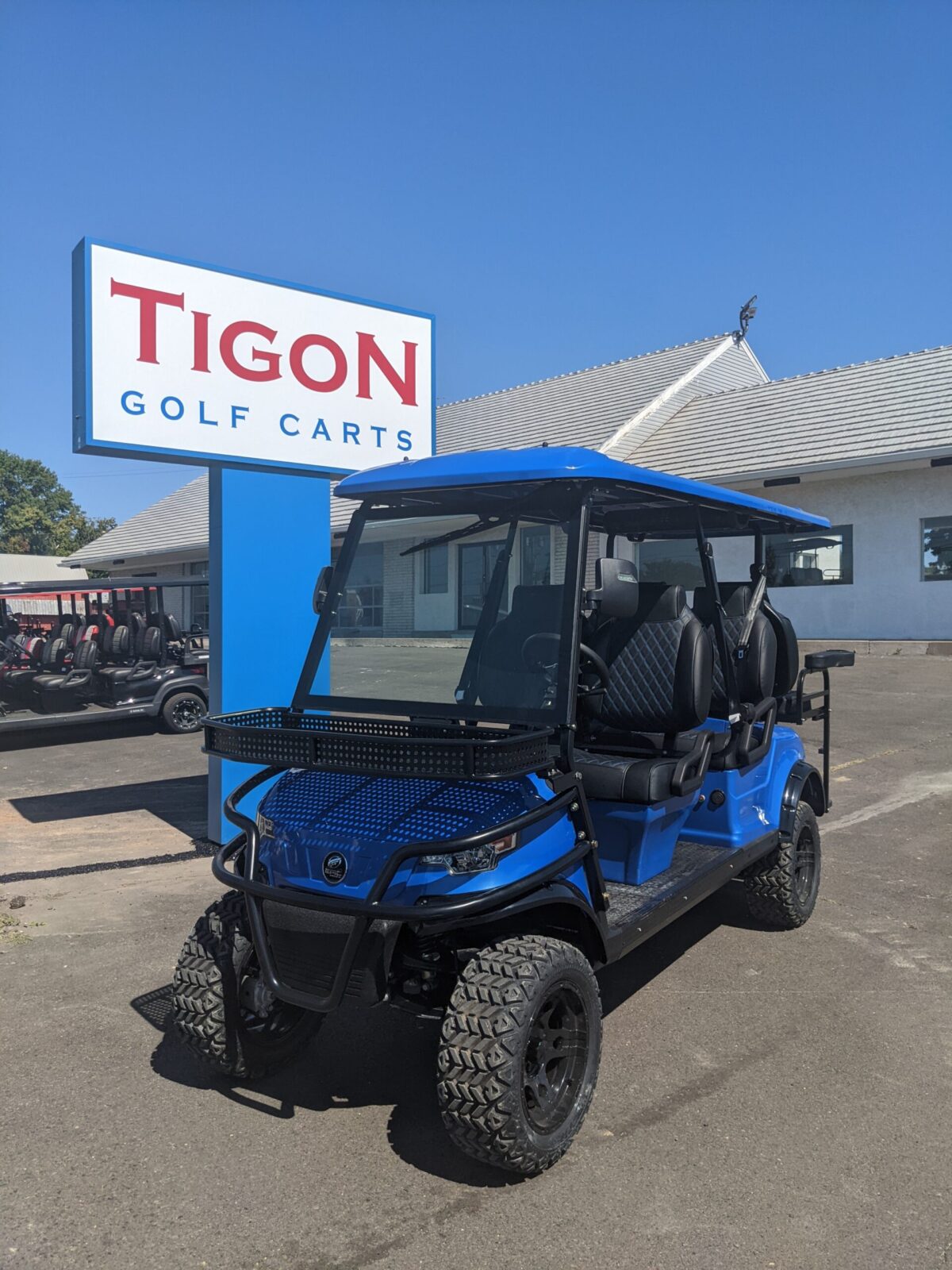 Icon EPIC E60L Kansas Blue Tigon Golf Carts