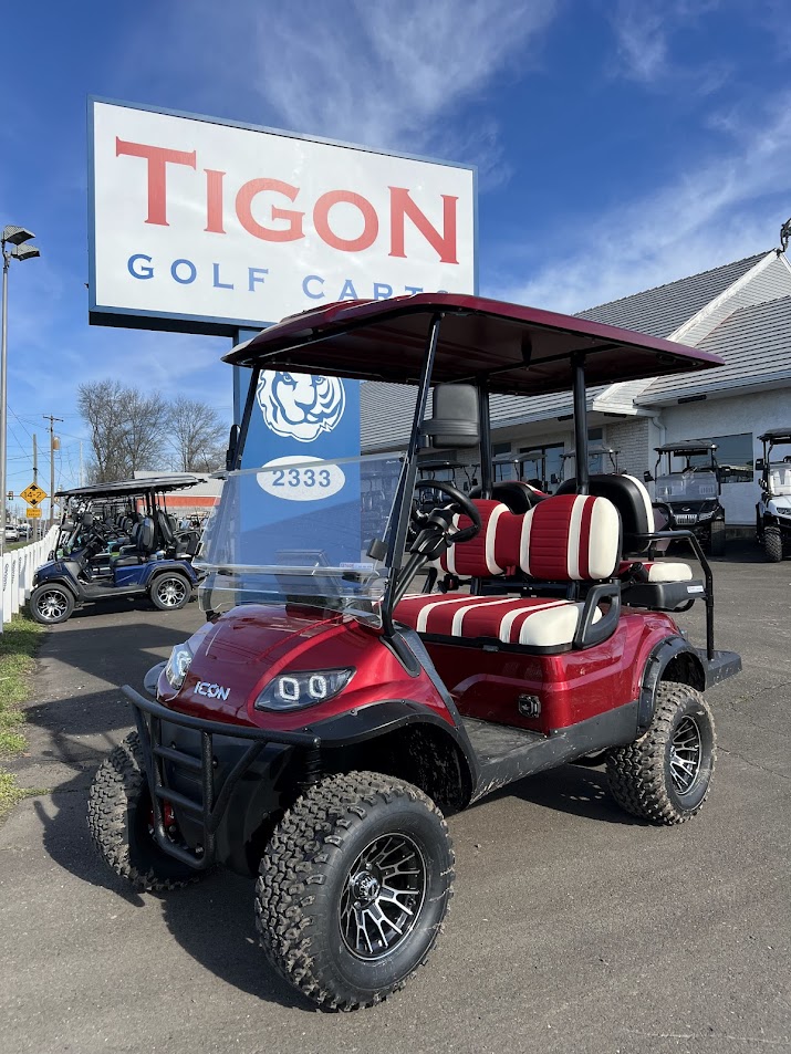 ICON® i40L Sangria Red Tigon Golf Carts 11,500