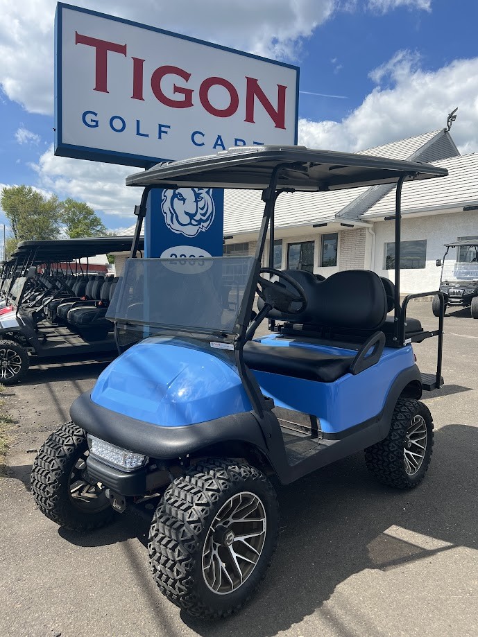 Club Car Precedent Electric Blue Tigon Golf Carts