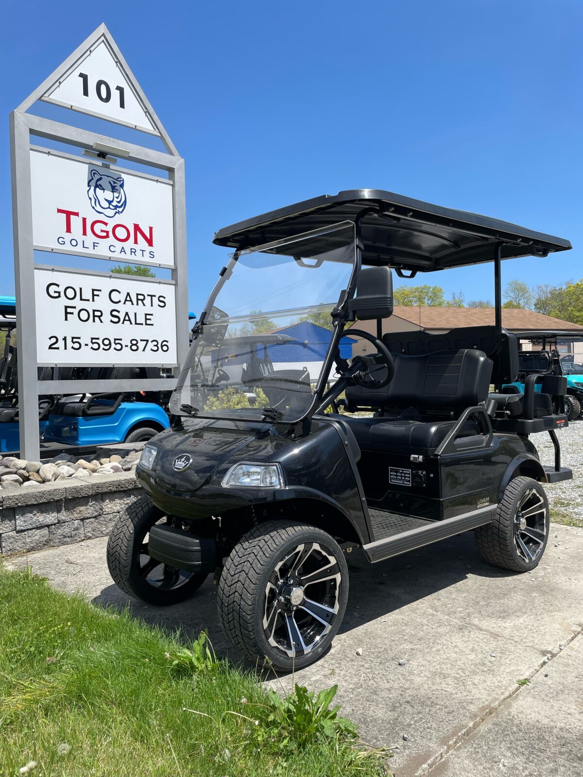 Evolution Classic 4 Plus Black Tigon Golf Carts