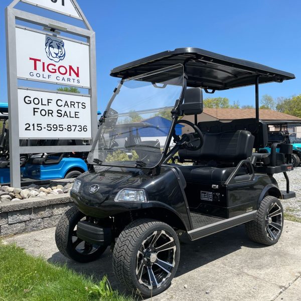 Evolution Classic 4 Plus Black Tigon Golf Carts