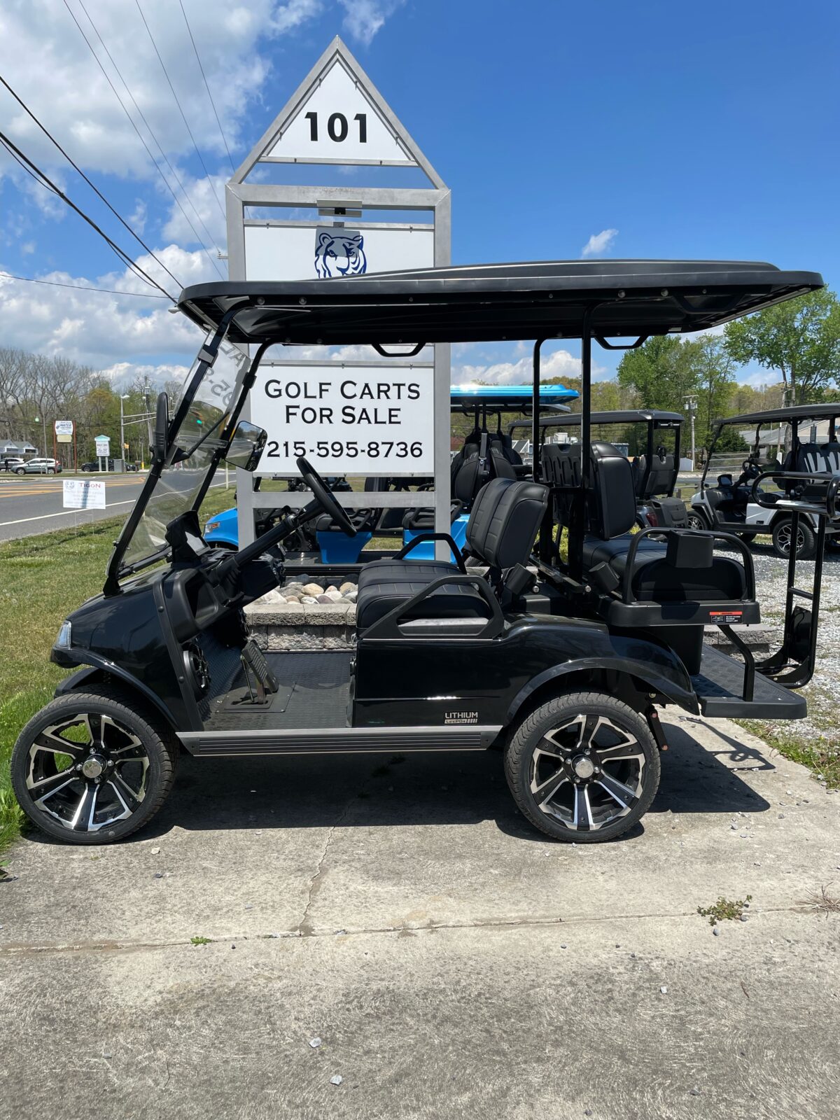 Evolution Classic 4 Plus Black Tigon Golf Carts