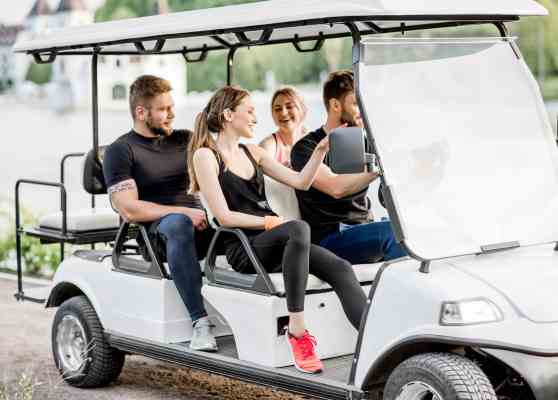 test ride a golf cart at TIGON Golf Carts