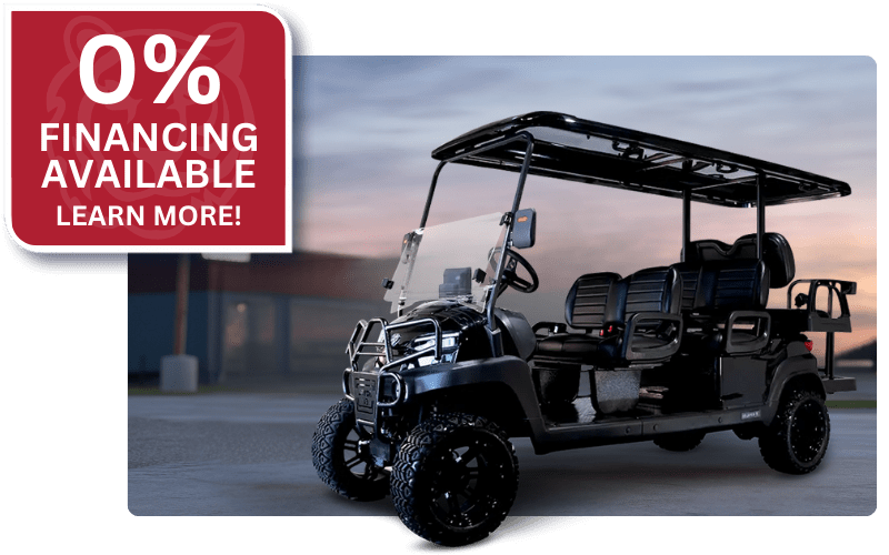 0% FINANCING FOR ROYAL EV GOLF CARTS - ONLY AT TIGON GOLF CARTS