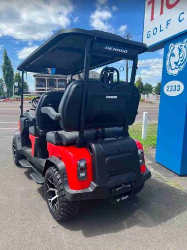 Scarlet Red Denago EV Rover XL TIGON GOLF CARTS (4)