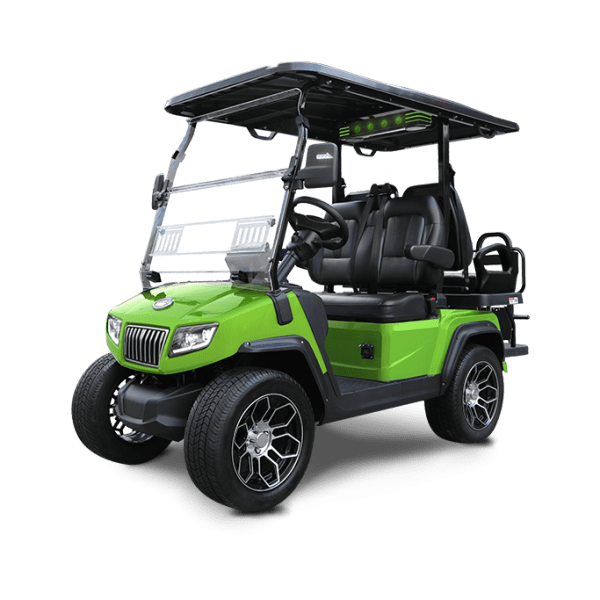 LIME GREEN EVOLUTION D5-RANGER 2+2 TIGON GOLF CARTS