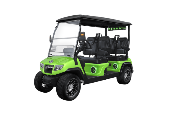 LIME GREEN EVOLUTION D5-RANGER 4 PLUS AT TIGON GOLF CARTS