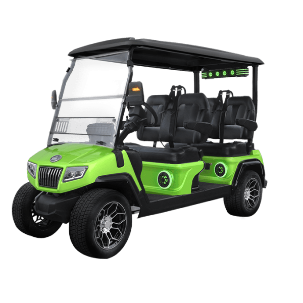 LIME GREEN EVOLUTION D5-RANGER 4 PLUS AT TIGON GOLF CARTS