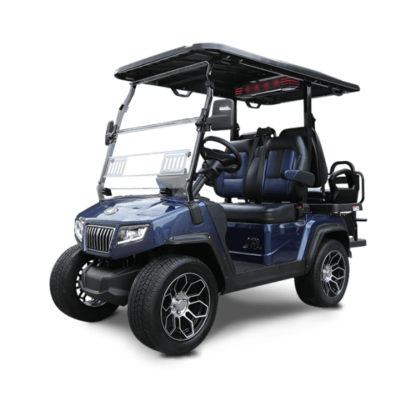 MEDITERRANEAN-BLUE EVOLUTION D5-RANGER 2+2 TIGON GOLF CARTS