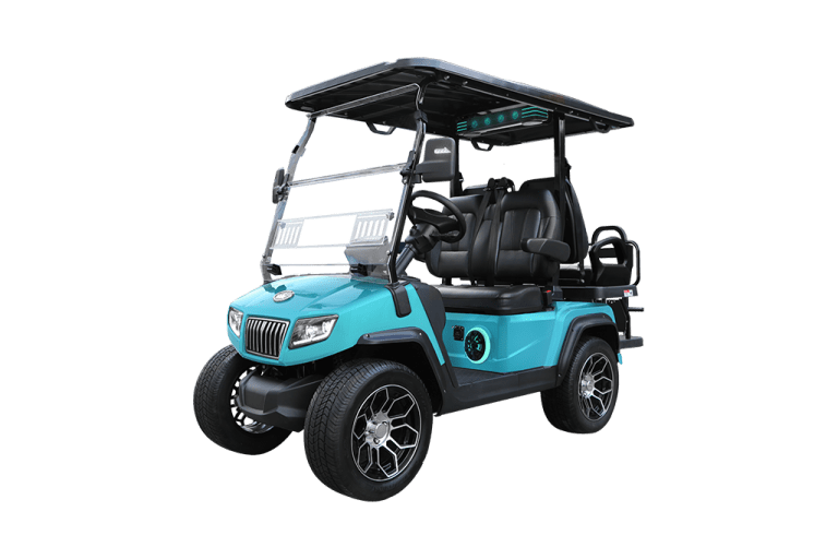 SKY BLUE D5-RANGER 2+2 PLUS TIGON GOLF CARTS