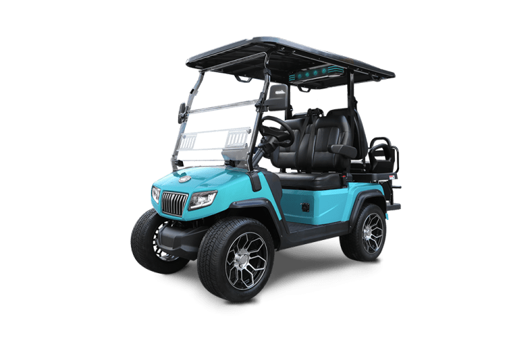 SKY BLUE EVOLUTION D5-RANGER 2+2 TIGON GOLF CARTS