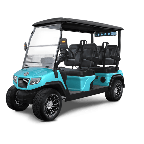 SKY BLUE EVOLUTION D5-RANGER 4 TIGON GOLF CARTS