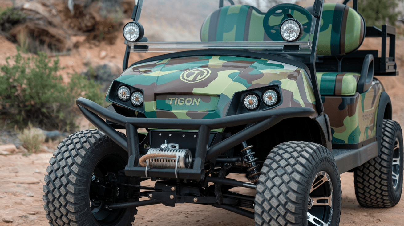 Camo Wrapped Golf Carts