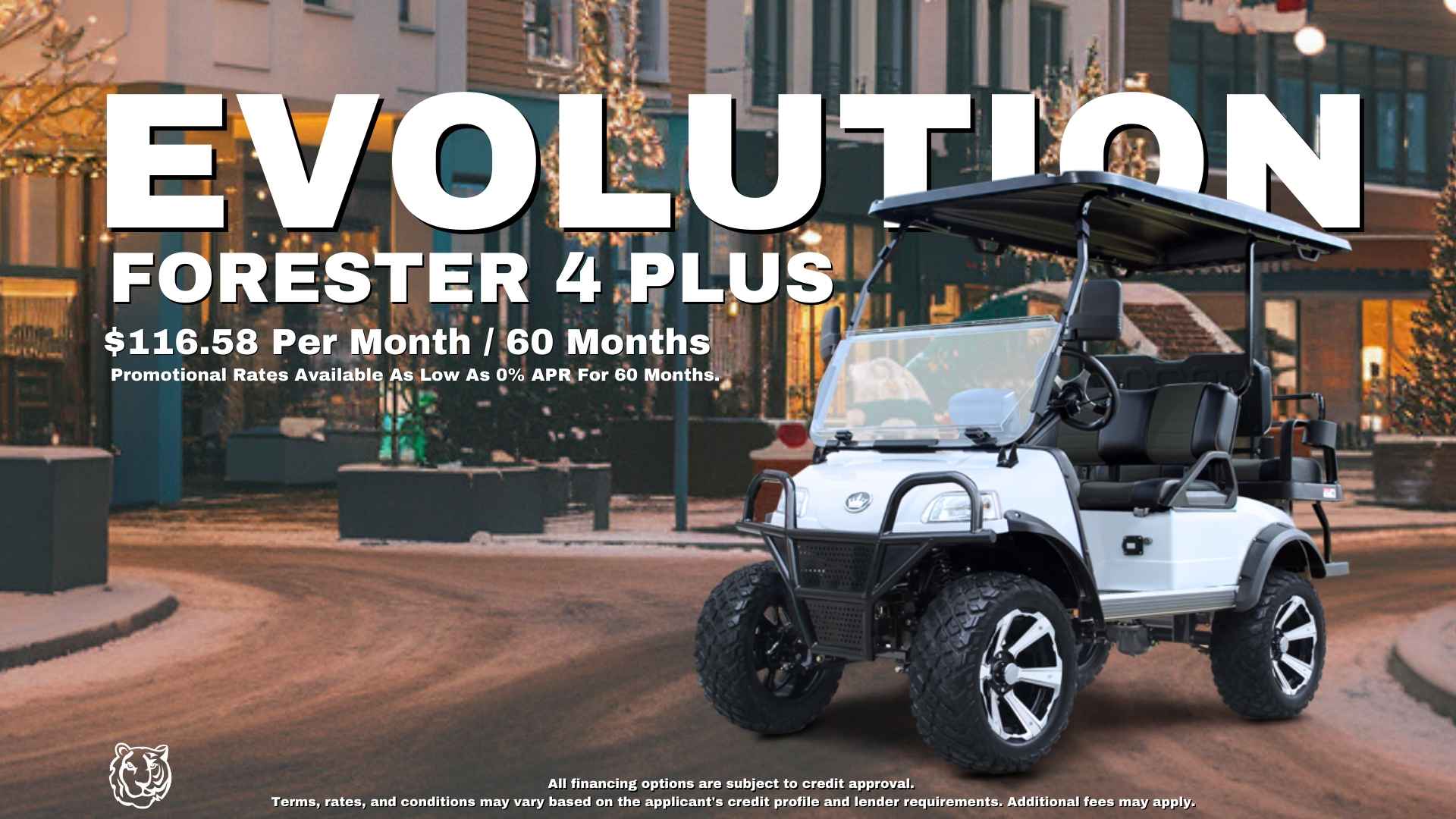 CHRISTMAS TOWN1 EVolution FORESTER 4 PLUS - TIGON GOLF CARTS