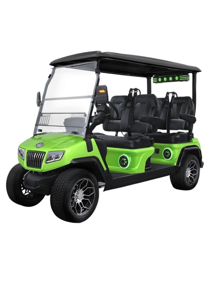 LIME-GREEN-EVOLUTION-D5-RANGER-4-PLUS-AT-TIGON-GOLF-CARTS