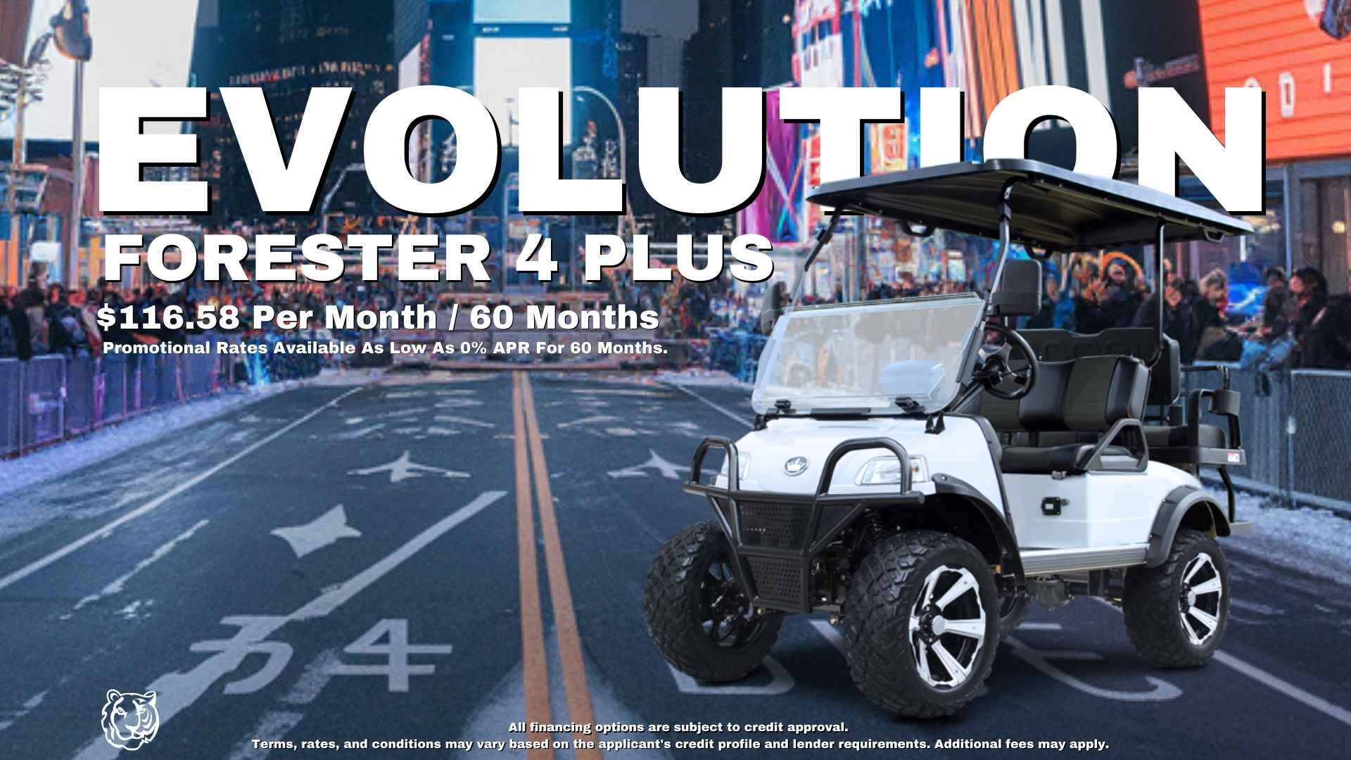 New Years Eve1 EVolution FORESTER 4 PLUS - TIGON GOLF CARTS