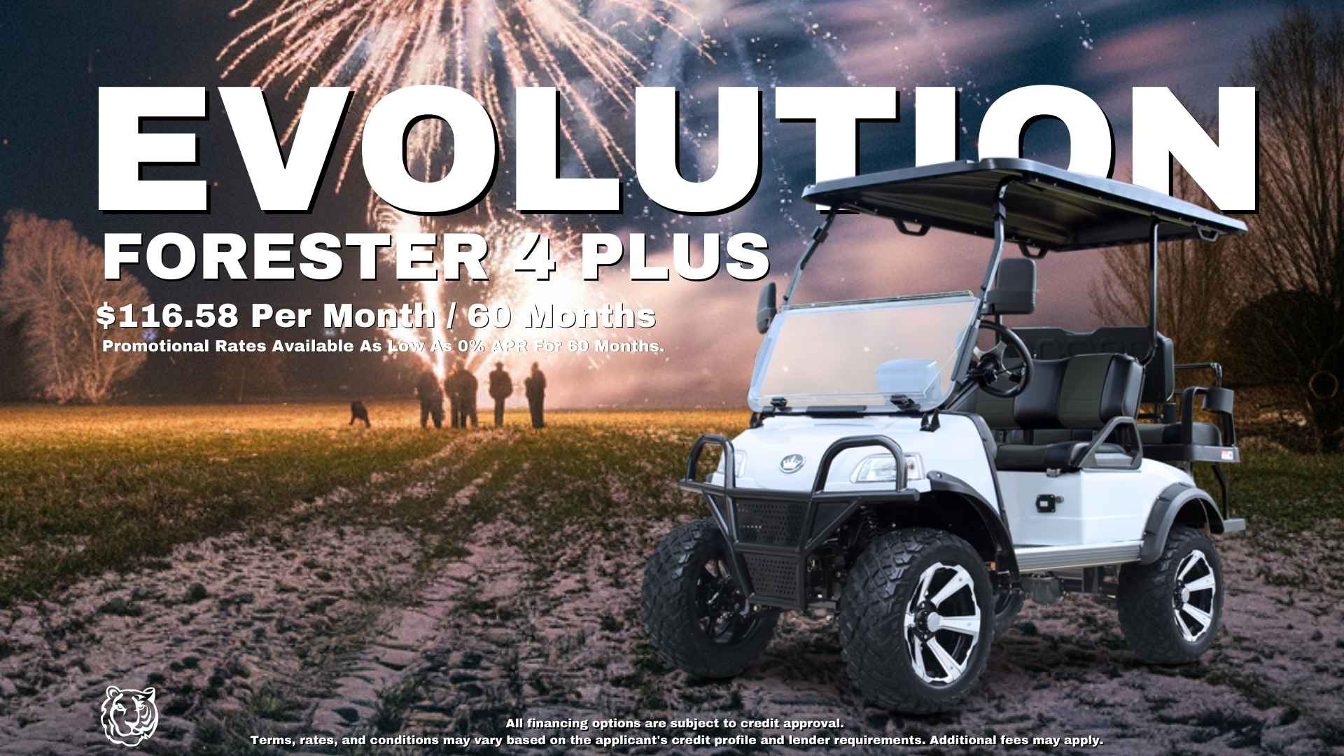 New Years Eve3 EVolution FORESTER 4 PLUS - TIGON GOLF CARTS