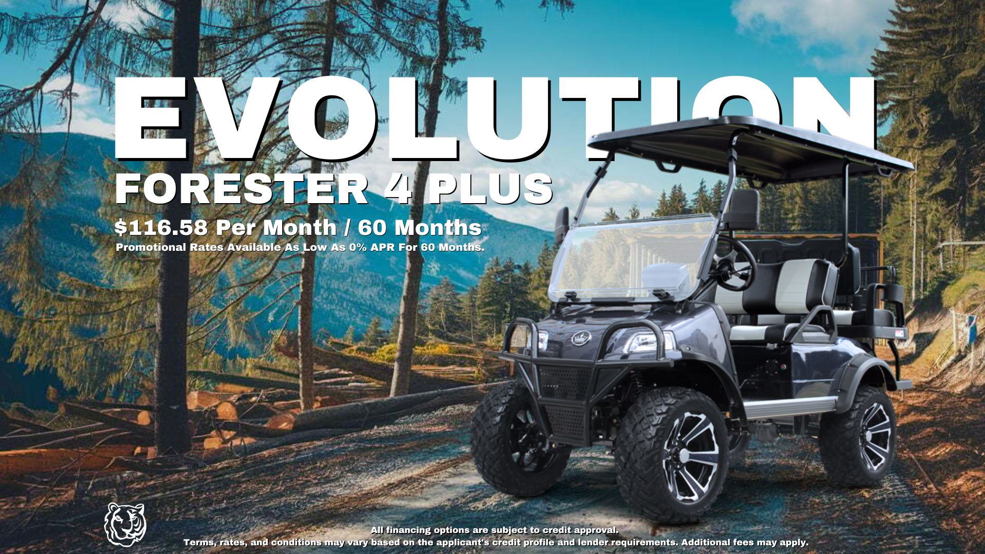 On The Raod EVolution FORESTER 4 PLUS - TIGON GOLF CARTS