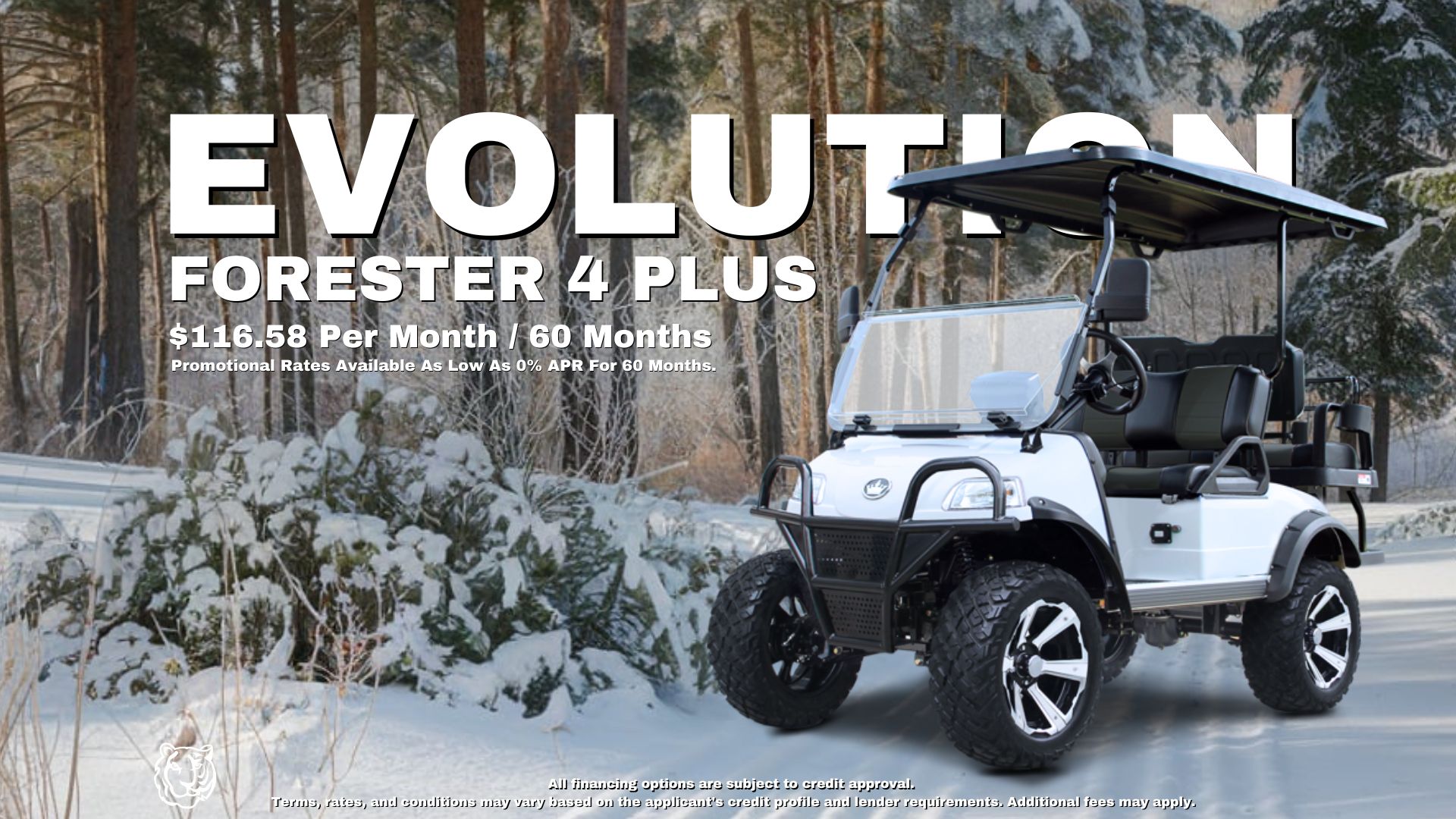 Own the Perfect Year-Round Golf Cart: EVolution Forester 4 Plus is in Stock!