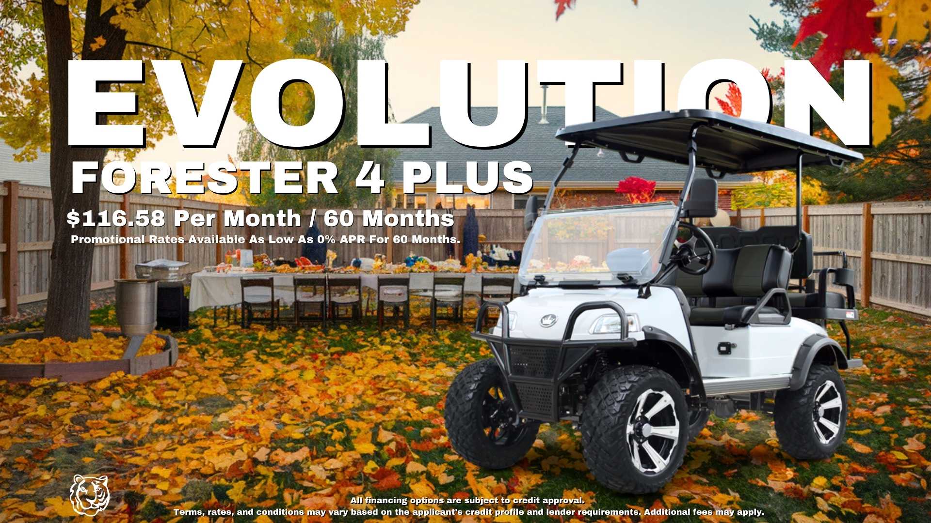 THANKSGIVING EVolution FORESTER 4 PLUS - TIGON GOLF CARTS