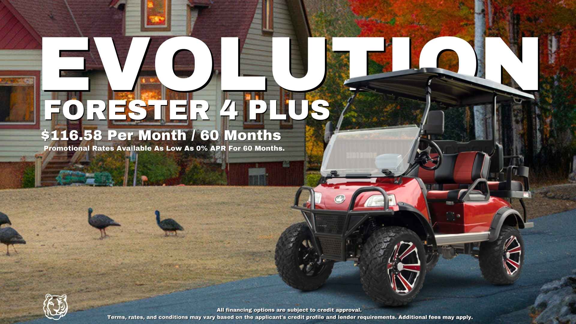 TURKEY EVolution FORESTER 4 PLUS - TIGON GOLF CARTS