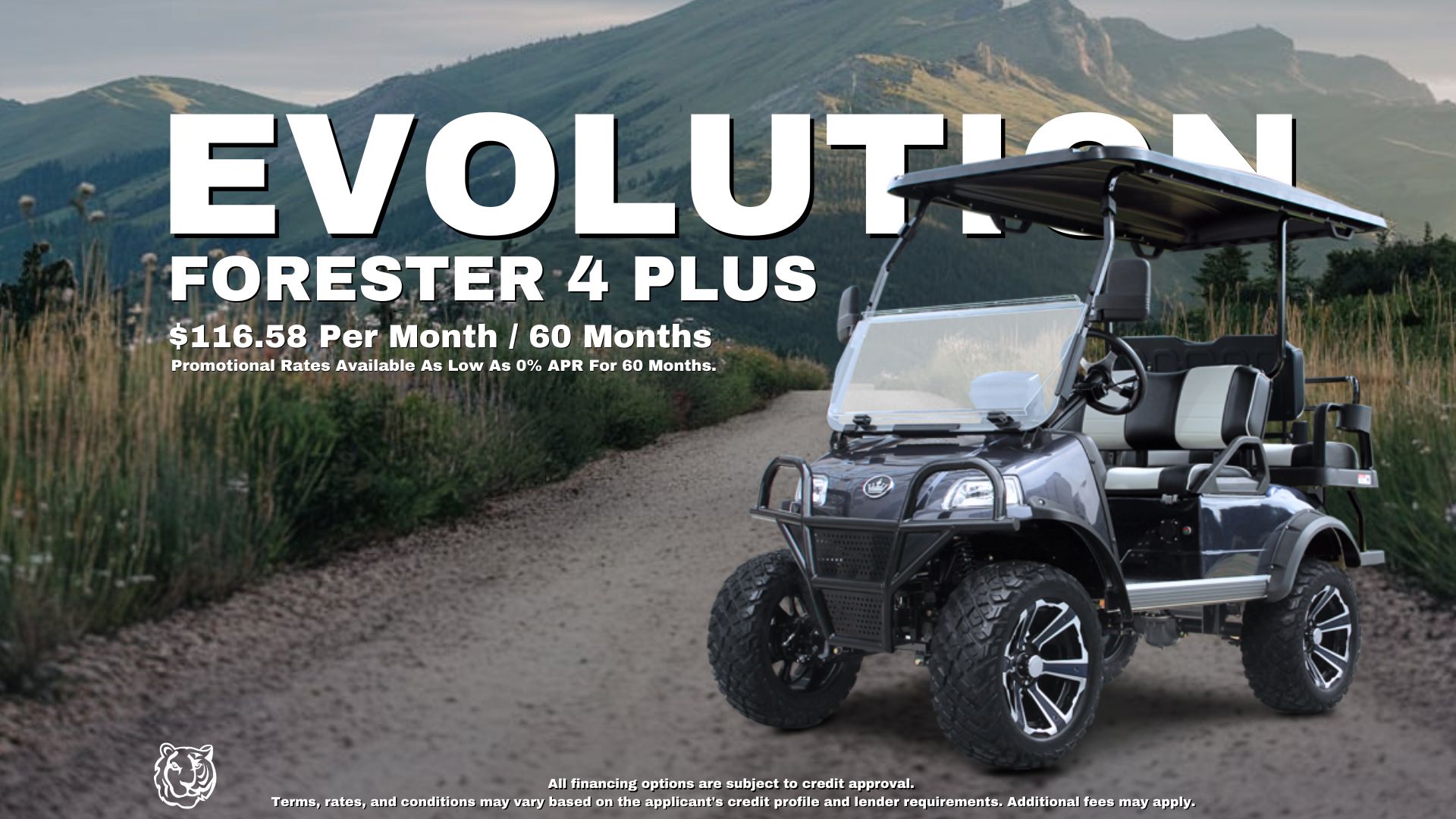 The Best Price For EVolution Forester 4 Plus Golf Cart.