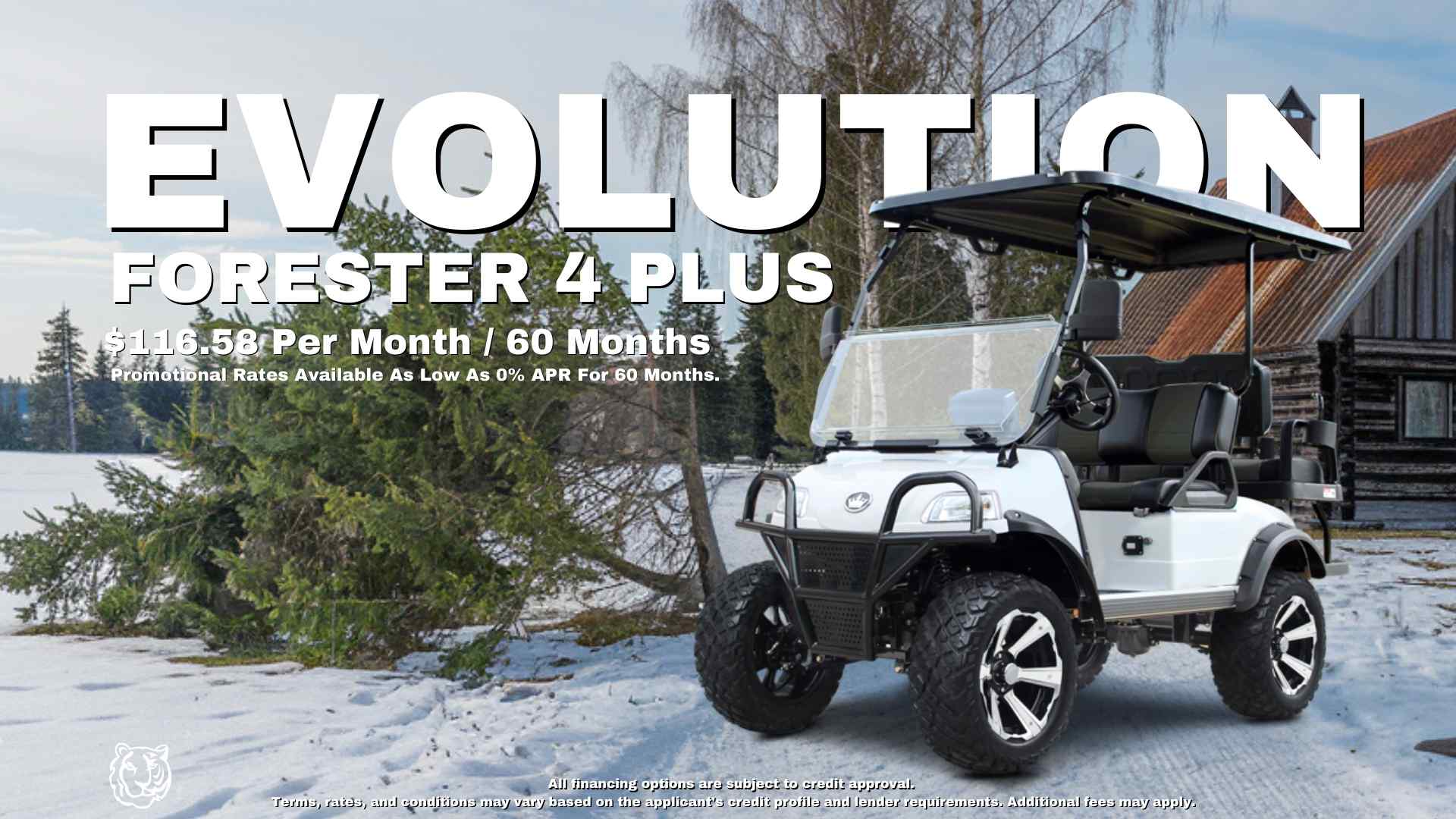 WINTER POSTER1 EVolution FORESTER 4 PLUS - TIGON GOLF CARTS