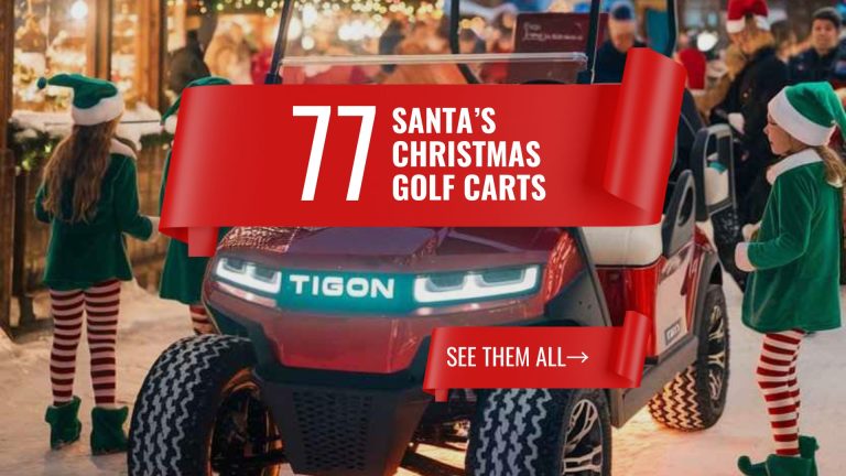 77 Christmas Golf Carts