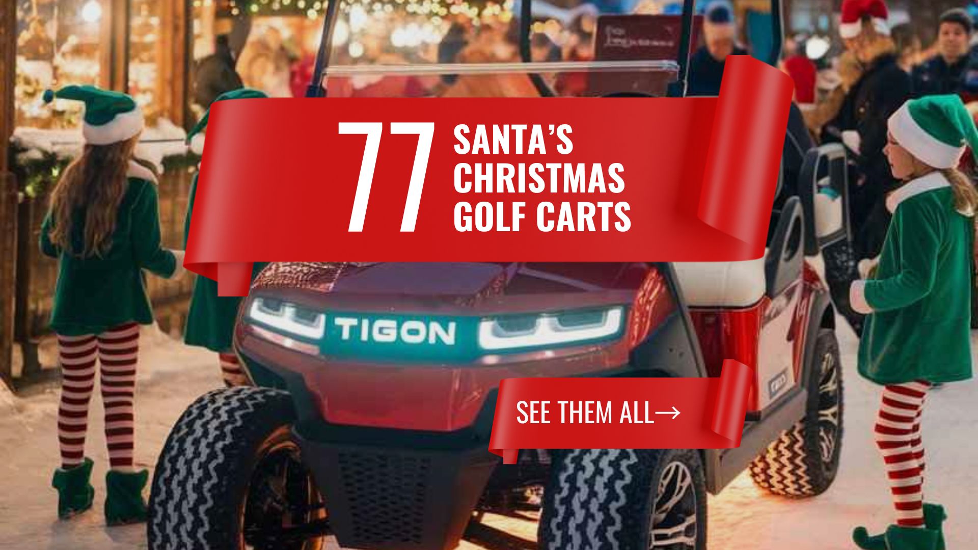 77 Christmas Golf Carts