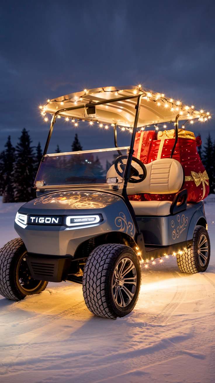 Santa's Christmas Golf Cart Parade