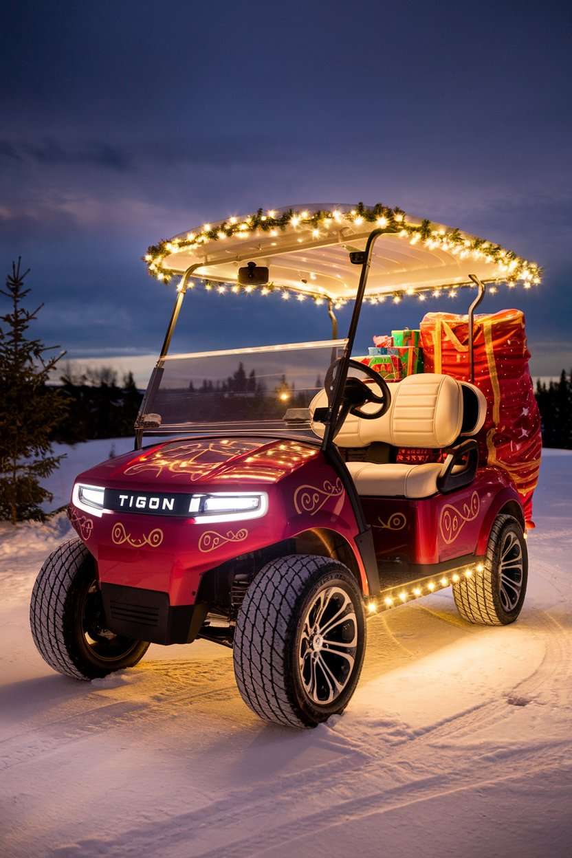 Santa's Christmas Golf Cart Parade