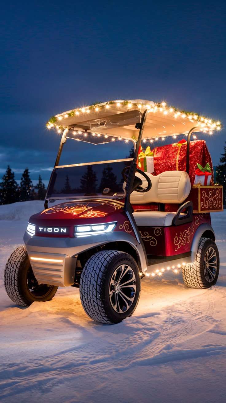 Santa's Christmas Golf Cart Parade