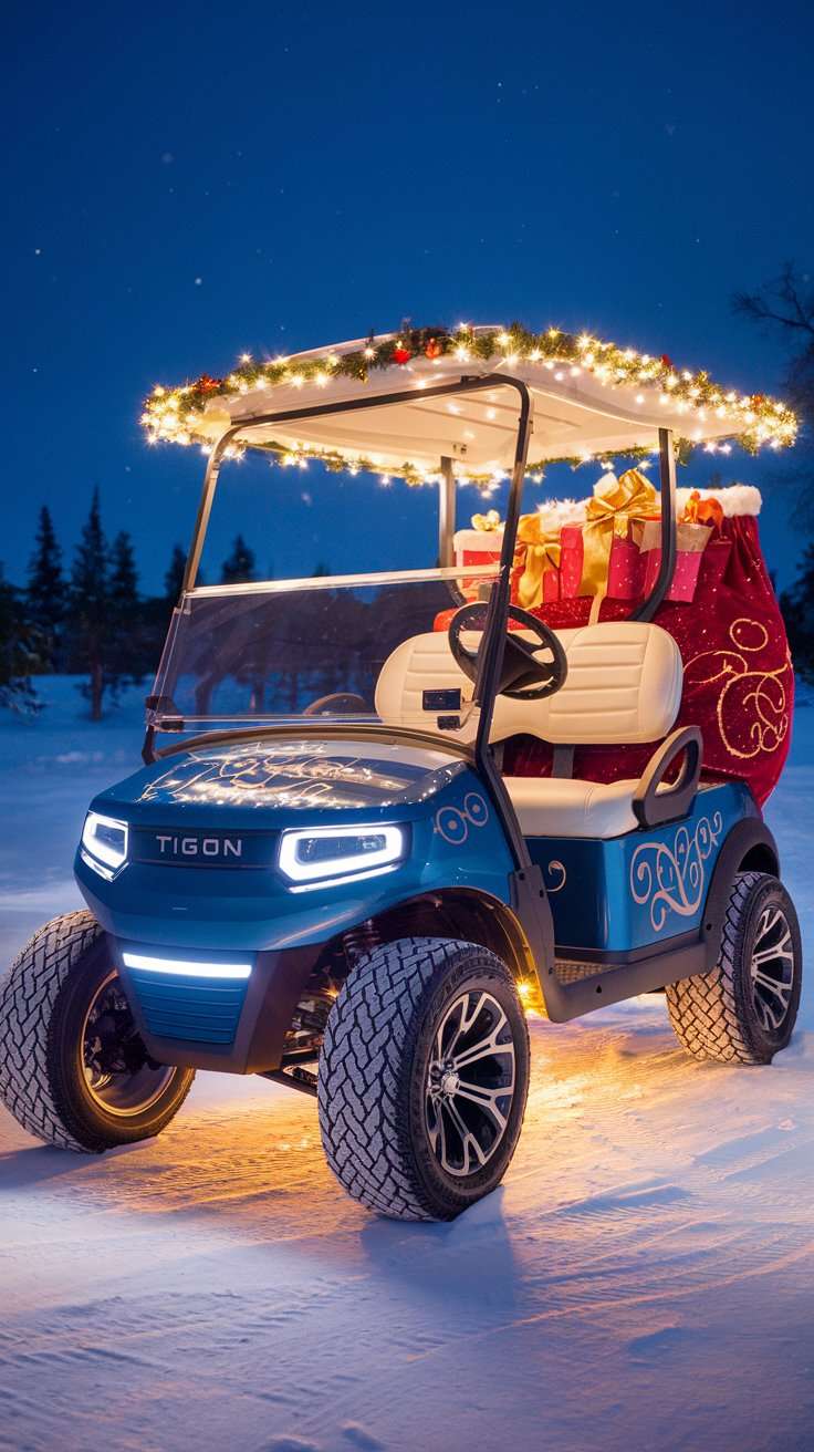 Santa's Christmas Golf Cart Parade