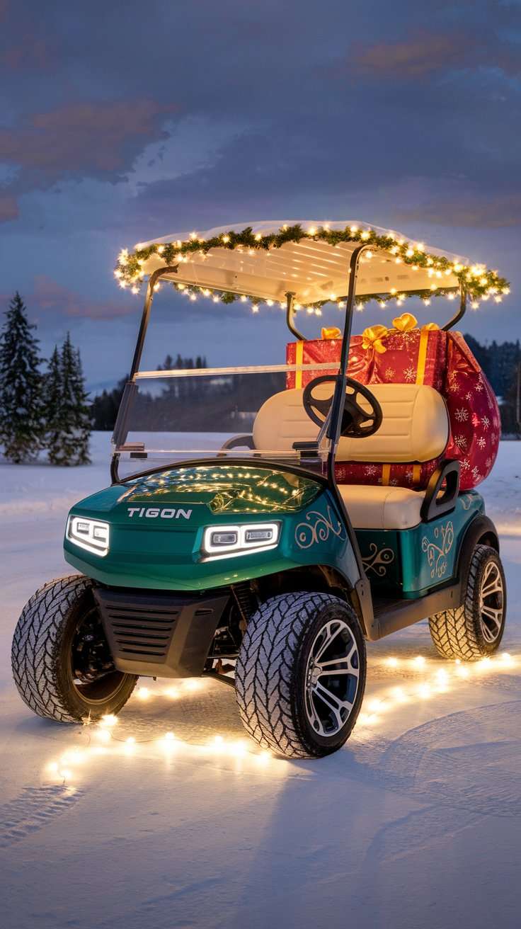 Santa's Christmas Golf Cart Parade