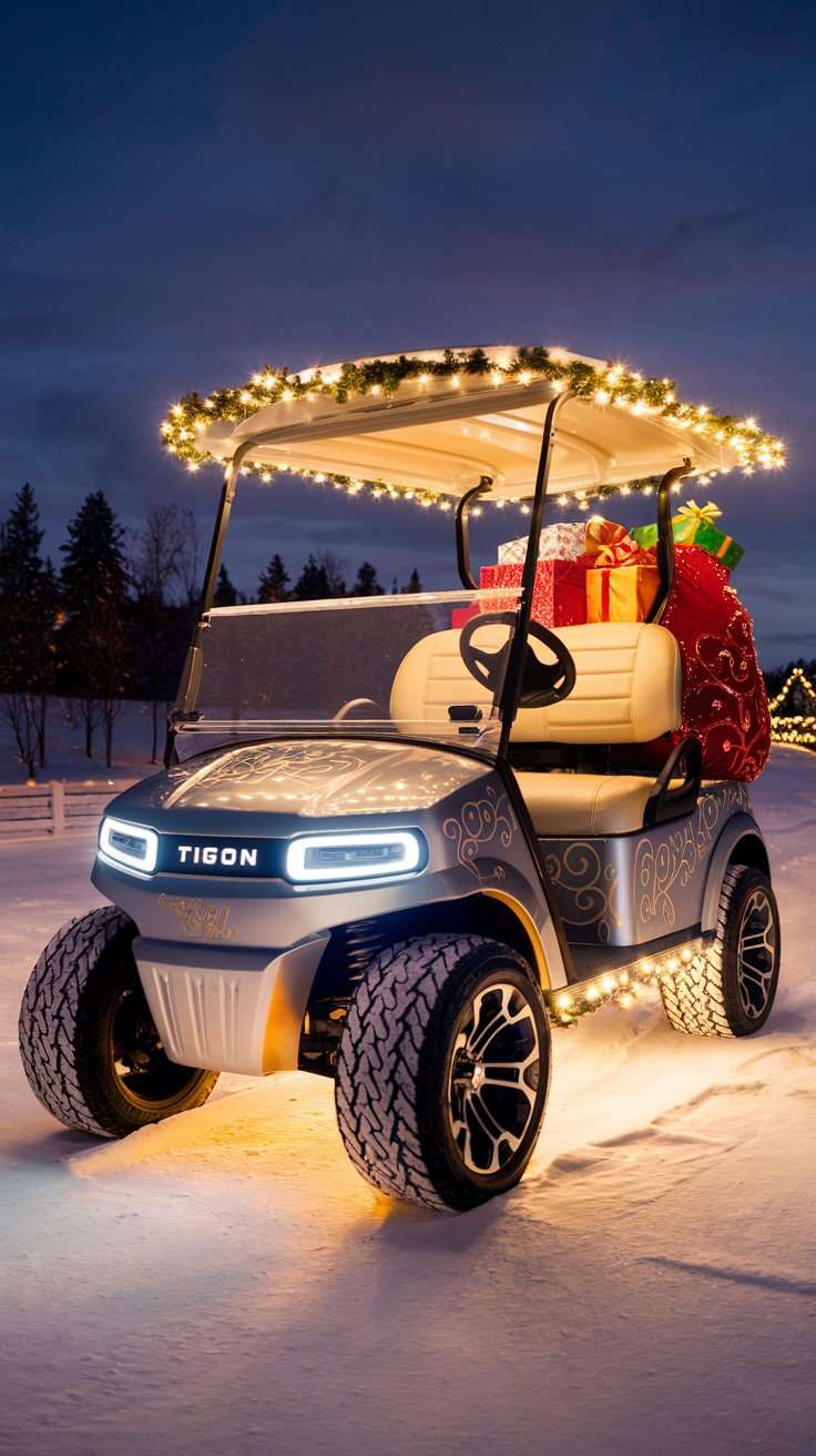 Santa's Christmas Golf Cart Parade