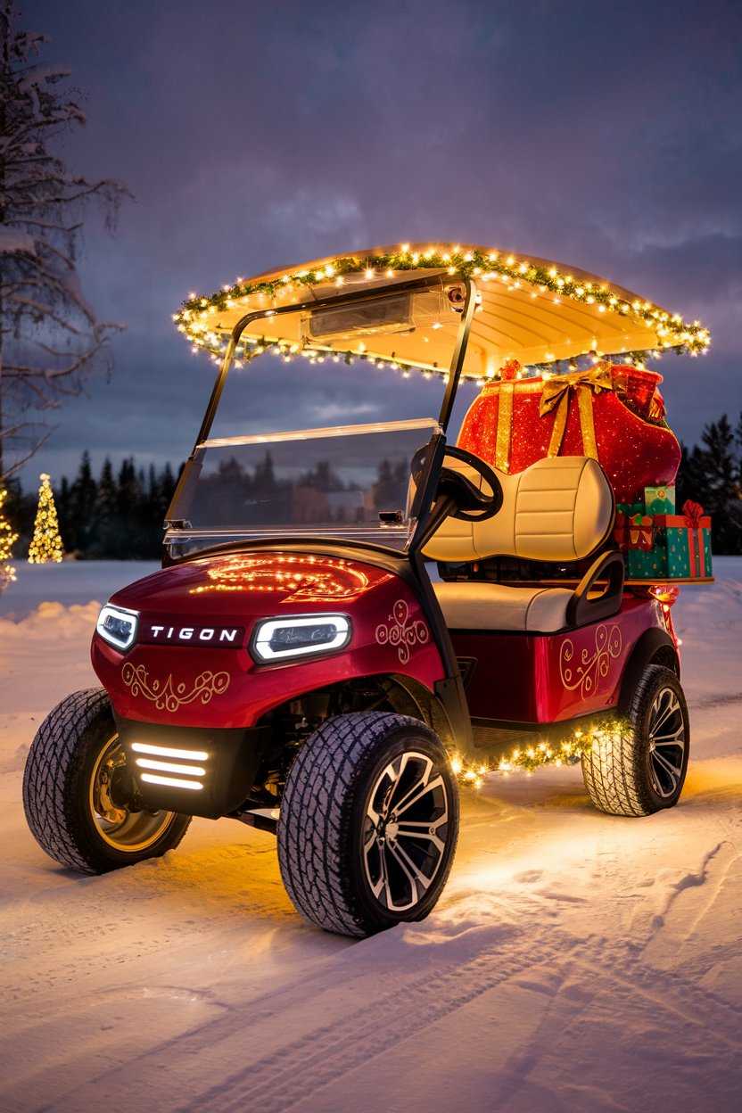 Santa's Christmas Golf Cart Parade