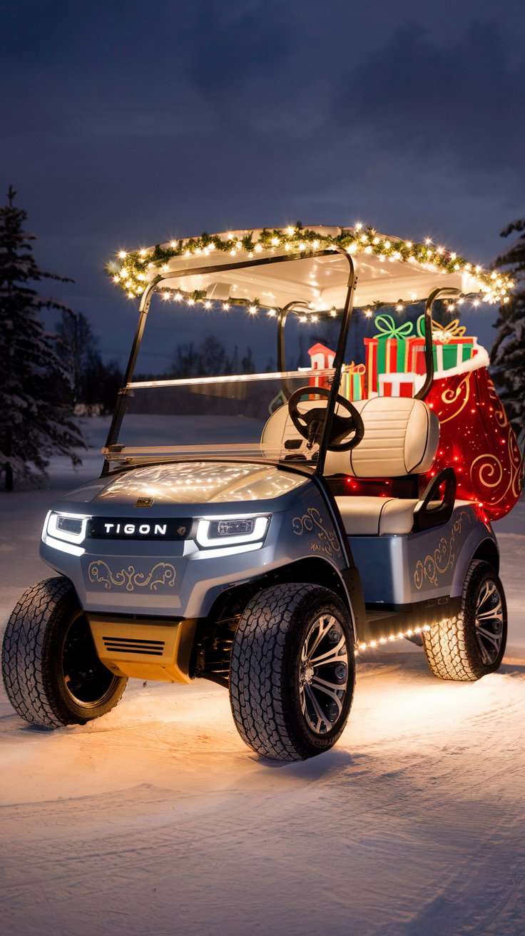 Santa's Christmas Golf Cart Parade