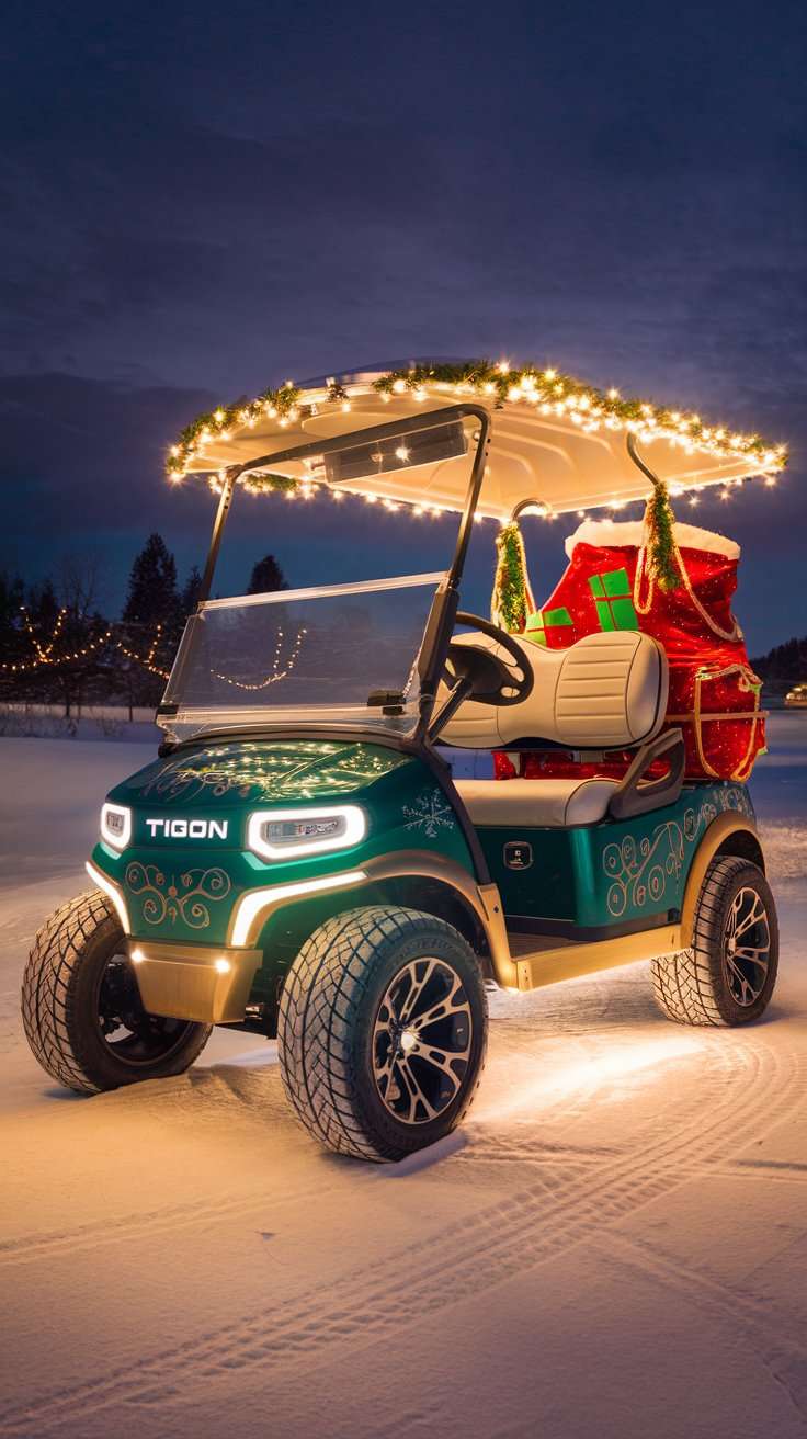 Santa's Christmas Golf Cart Parade