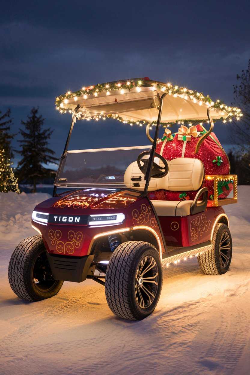 Santa's Christmas Golf Cart Parade