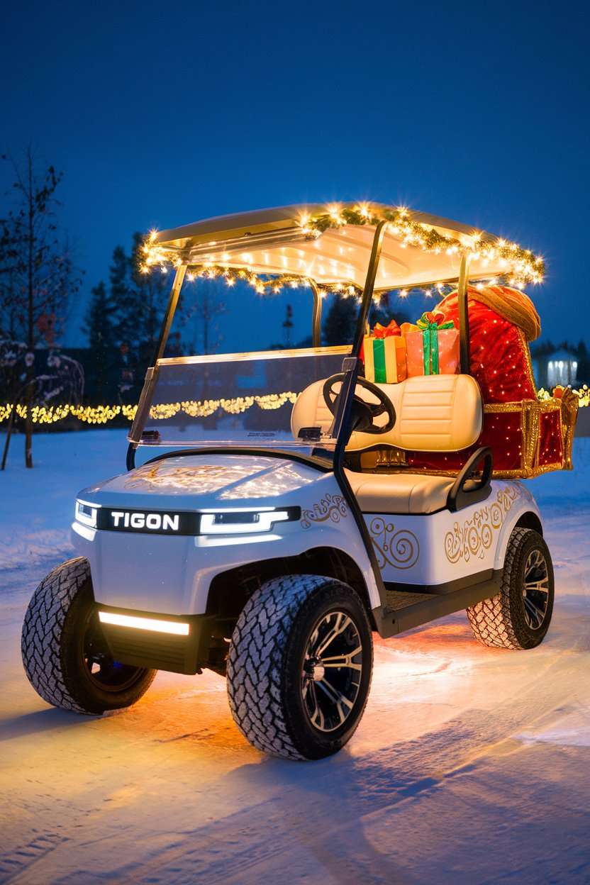 Santa's Christmas Golf Cart Parade