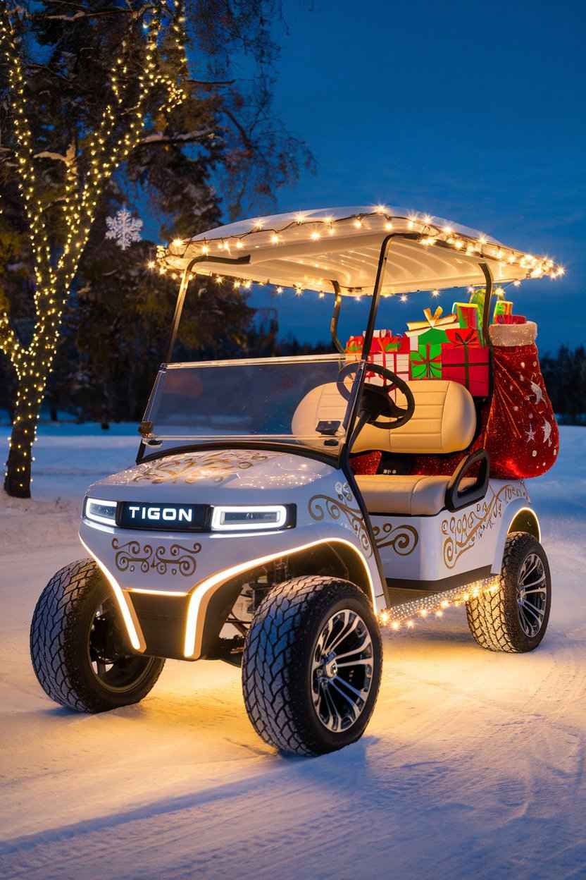 Santa's Christmas Golf Cart Parade