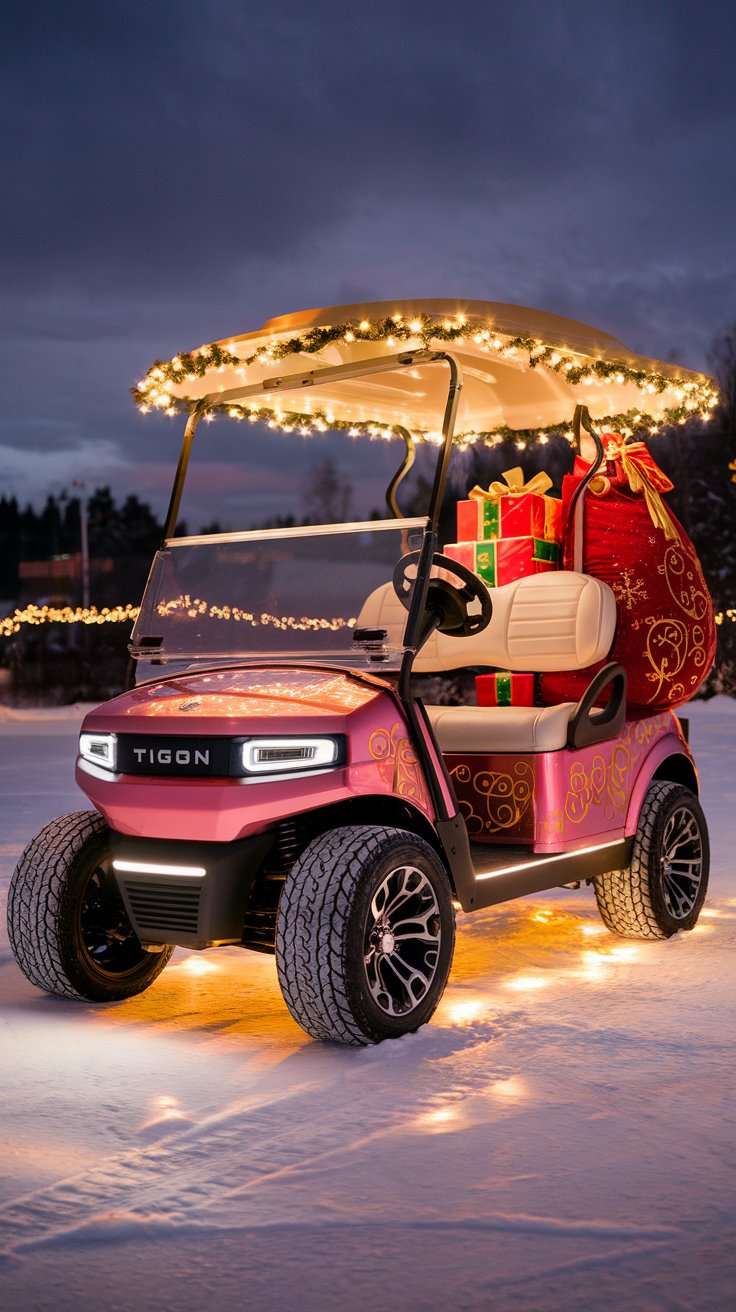 Santa's Christmas Golf Cart Parade