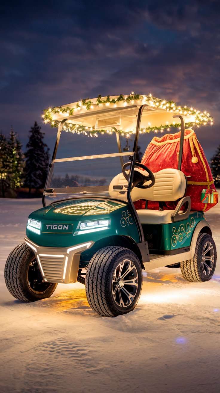 Santa's Christmas Golf Cart Parade