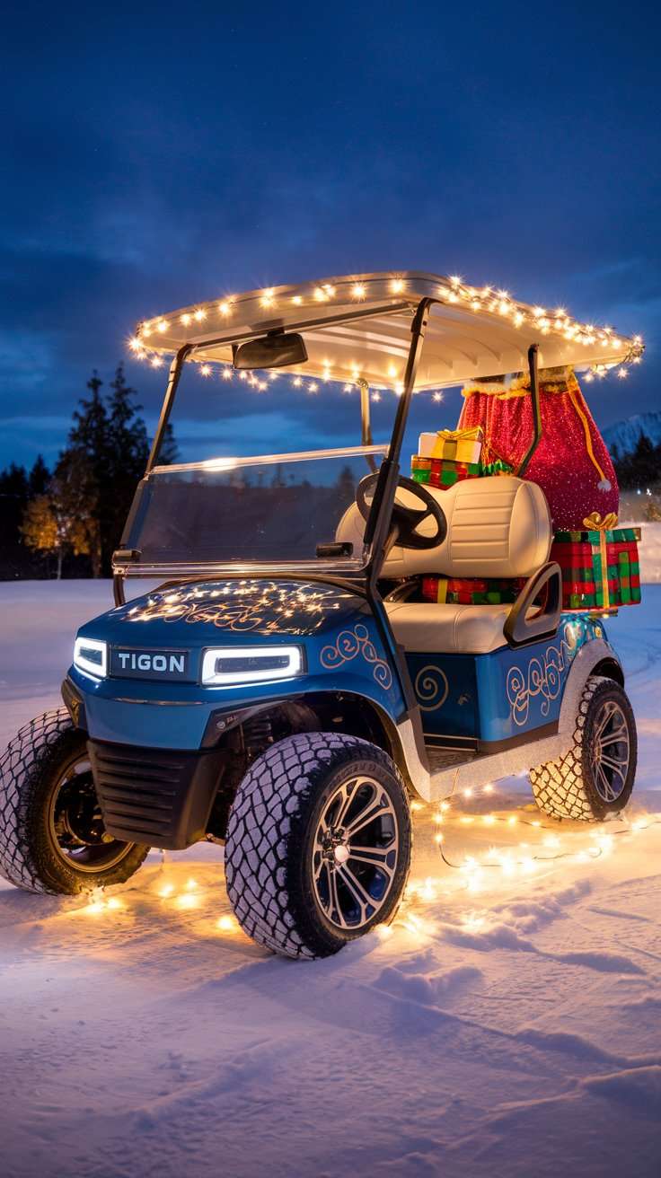 Santa's Christmas Golf Cart Parade