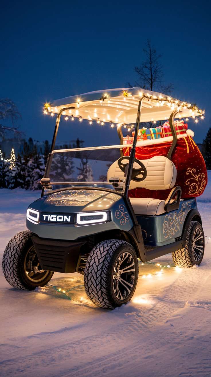 Santa's Christmas Golf Cart Parade