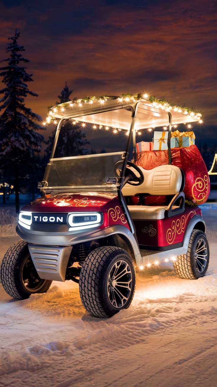 Santa's Christmas Golf Cart Parade