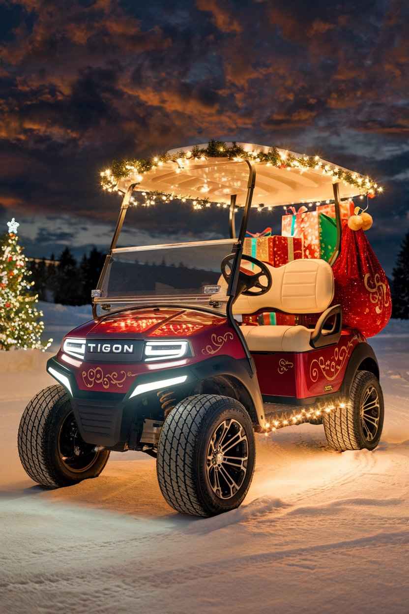 Santa's Christmas Golf Cart Parade