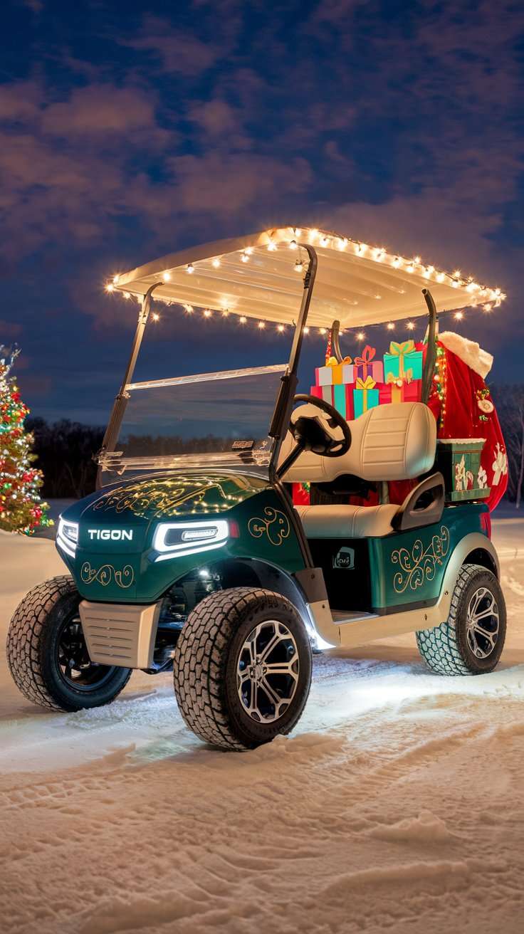 Santa's Christmas Golf Cart Parade