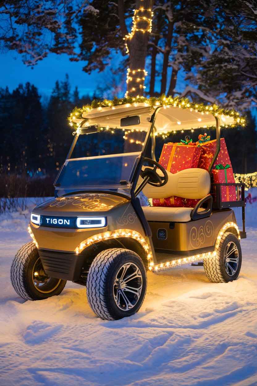 Santa's Christmas Golf Cart Parade