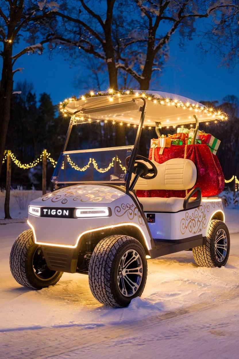 Santa's Christmas Golf Cart Parade